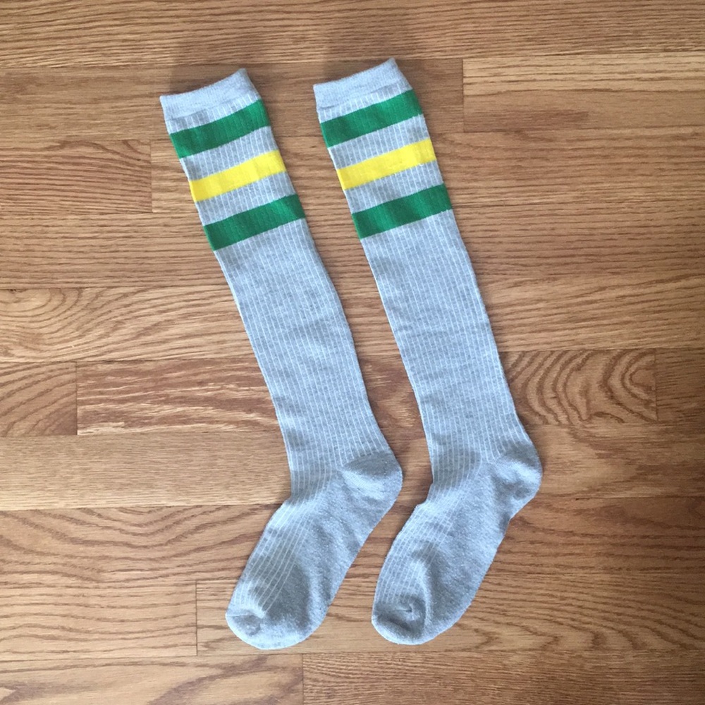 Grey with Green&Yellow Striped Tube Tube